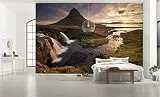 Komar Vlies Fototapete GUTEN MORGEN AUF ISLÄNDISCH | Tapete, XXL, Dekoration, Natur, Landschaft, Schlafzimmer, Wohnzimmer, Büro, Flur | Größe 400 x 250 cm (Breite x Höhe) | SHX8-042