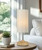 EZVALO Nachttischlampe Touch Dimmbar, Kabellose LED-Tischlampe mit 4000-mAh-Akku, Stufenlos Dimmbar und Timer, Einschlaflicht mit USB-C, 2700 K Warmweiß für Schlafzimmer und Wohnzimmer (1 Stück)