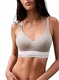 Calvin Klein Damen BH Bralette Lift Stretch, Grau (Grey Heather), L