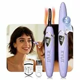 2-in-1 Wimpernzange Beheizbar【Nr.1 in Präzise Temperaturregelung-Zertifiziert】【Schnelle Heiztechnologie für sofortiges Styling】Elektrischer Wimpern-Curler mit Display für Office,Travel(Violettgold)