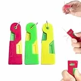Automatischer Nadeleinfädler, neuer Nadeleinfädler für Nähmaschinen zum Handnähen, Sticken und für Kreuzsticharbeiten, kompatibel mit verschiedenen Nähmaschinen, Farbe zufällig (3 PC)