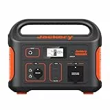 Jackery Explorer 500 Tragbare Powerstation, 518Wh Solargenerator Stromspeicher mit 230V/500W (Spitze 1000W) Steckdose, Mobile Stromversorgung mit LCD-Anzeige für Camping, Wohnmobil-Generalüberholt