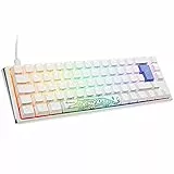 Ducky One 3 Classic Pure White SF Gaming Tastatur, RGB LED - MX-Red - ISO - Deutschem Tastenlayout