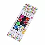 TOPPERFUN 18Er Karton Aquarellpigment kreativität kreativekraft Watercolor Set Palette Longevity streichen zubehör kalanchoe Langlebigkeit Colors colör Aquarellfarbe tragbar einstellen malen
