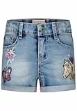 Jeans Shorts mit Stickerei und Pailletten für Mädchen