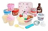 little tikes Creative Chefs Ice Cream Kit - Mit Speziellem Make-It Mix Spielsand, 17 Zubehörteilen, Realistisches Rollenspielset, für Jungen und Mädchen ab 3 Jahren, Nicht ESSBAR