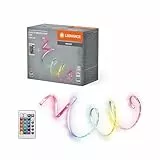 LEDVANCE TV MOOD LED-Streifen mit USB, 4 W, RGB-Farbsteuerung, flexibel und biegsam, für den Innenbereich, selbstklebend, Fernbedienung enthalten, LED nicht austauschbar, einfache Installation