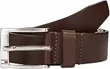 Tommy Hilfiger Herren Gürtel New Aly Belt Ledergürtel, Braun (Testa Di Moro), 95 cm