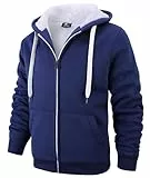 igeekwell Herren Hoodie, Herren Reißverschluss Kapuzenpullover Kapuze Casual Sweatshirt Classic Farbabstimmung Hoody