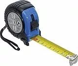 BGS Diy 2058 | Rollbandmaß | 25 mm x 5 m | mit Gürtelklemme, Aufrollsystem, Feststeller | Maßband, Bandmaß | robust