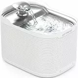 AstroPet Katzenbrunnen Kabellos 2,5L Trinkbrunnen mit Bewegungsmelder – 5200mAh Akku bis zu 40 Tage,Edelstahl Trinkschale – Leiser Katzentrinkbrunnen Wasserbrunnen (Kabel)