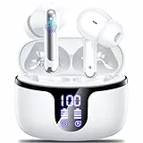 Monyhigh Bluetooth-Kopfhörer, kabellos, Bluetooth 5.4, mit 4 ENC, Geräuschunterdrückung, Mikrofon, kabellos, HiFi, Stereo, 42 Stunden, LED-Wiedergabezeit, Sport-Kopfhörer, IP7-Display, für iOS Android