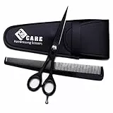 YSCARE Bartschere Haarschere Schnurrbartschere Premium Friseurschere Extra Scharfe Haarschneide Friseurschere Edelstahl (6.5')