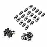 Estink Schnürsenkel Haken Mit Nieten, 20 Stück Schnallen Haken Schuhhaken, Schnürsenkelbeschläge, Schnürsenkelschnallen Mit Nieten Für Reparatur-/Camp-/Wander-/Kletterzubehör