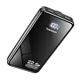 Externer Akku Solar, 20.000 mAh, PD20W, Solar-Ladegerät, Power Bank, tragbares Ladegerät, USB C, Schnellladung, kompatibel mit Smartphone, Tablet, Camping und mehr