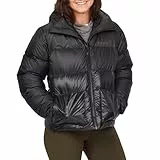 Marmot Damen Guides Down Hoody, Leichte Daunenjacke, warme Winterjacke, wasserabweisende Steppjacke, winddichte Funktionsjacke, klein packbare Outdoorjacke mit Kapuze, Black, M