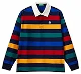 United Colors of Benetton Jungen Poloshirt M/L 3tbxc301m Polohemd, Mehrfarbig, 150 cm