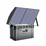 ALLPOWERS S2000 Pro Tragbares Powerstation mit 100W Faltbares Solarpanel 1451Wh 2400W AKKU Solargenerator Mobiler Stromspeicher Power Station(4000W Spitzenwert) für Home Notfall Camping RV Reise