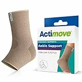 Actimove® Everyday Supports Knöchelbandage – feste Kompression, langlebige Unterstützung – Helix-Design – bei Überbeanspruchung und chronischen Knöchelschmerzen – Beige, Größe S