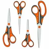CCR Schere,Scheren Set,Weicher Griff,Bastelschere,Geeignet für Zuhause,Büro und Schule,4er-Set