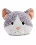 NICI Kissen Katze Felli 35x30cm - grau - Flauschiges Kuschelkissen für Kinder und Erwachsene, Plüschkissen ideal für Zuhause, Kindergarten oder unterwegs - 62975