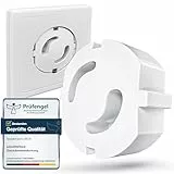 Adlersfeld® Steckdosen Kindersicherung (20 Stück) - Kindersicherung Steckdose zum Schutz vor Stromschlägen - Einfache Installation ohne Kleben - Steckdosenschutz Weiß - Sicherheit für Baby & Kinder