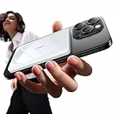 LISEN MagSafe tragbares Ladegerät, 0,3 Zoll, ultradünn, MagSafe-Akku, unverzichtbares Handy-Zubehör, magnetische Powerbank für iPhone 16e Pro Max/15/14/13/12, Perle