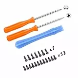 eXtremeRate Torx T8H T6 Schraubendreher Set Schraubenzieher mit Originalschrauben Zum Installieren, Modden, Aufschrauben Oder Reinigen für Xbox 360/Xbox One/Elite/S/X Controller