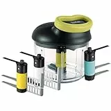 Tefal K13210 5-Sekunden-Zerkleinerer ohne Strom, 900ml; Universalzerkleinerer für Gemüse, Obst, Nüsse, Knoblauch, Babynahrung. Inklusive zusätzlichem Ice-Crusher-, Püree- und Rühreinsatz, schwarz/grün
