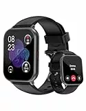 Smartwatch Damen Herren mit Bluetooth Telefonfunktion,1.85'' HD Display Fitness Tracker,Smart Watch Fitnessuhr mit Schrittzähler 110+ Sportmodi Pulsmesser Schlafmonitor kompatibel für iOS Android