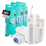 MEISTERZWECK4U Pflegeset Kaffeevollautomaten - 6x Wasserfilter, 2x Entkalkungstabletten, 1x Reinigungstabletten, Reinigungsbürste - Reinigungsset kompatibel mit Siemens, EQ Series, Supresso, Bosch