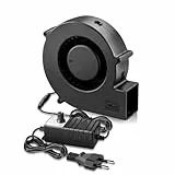 GDSTIME 140mm Radiallüfter 230V 140x40mm Gebläse Lüfter 220V Dual Kugellager Radial Lüfter mit 5V-12V Geschwindigkeit Kontrolle für Aufblasbar BBQ Picknick Kamin Belüftung