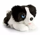 Lashuma Plüschtier Hund Border Collie, Keel Toys Kuscheltier Schwarz - Weiß 25 cm
