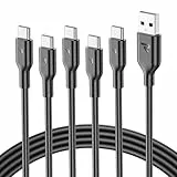 RAMPOW USB C Kabel, [5Pack 2M] USB auf USB C Kabel QC3.0, ladekabel USB C, Schnellladekabel USB C iPhone 15 ladekabel für iPhone 15/15 Pro, Samsung S23/S22/S21, iPad, Xiaomi, Sony