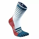 UYN S100318-W632 RUNNER'S FIVE Socks Herren White/Blue Poseidon/Red 44