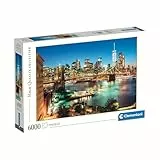 Clementoni Puzzle Collection - Brooklyn Bridge Lights 6000 Stücke - Puzzle für Erwachsene 14-99 Jahre, Brooklyn, New York, Skyline, Made in Italy, 36534