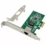 PCIe Gigabit Netzwerkkarte 1000M PCI Express Ethernet Adapter mit Intel I210AT LAN NIC Karte zur Unterstützung von PXE für Windows/Windows Server/Linux (Blitzschutzdesign)