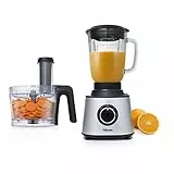 Tristar Universal Küchenmaschine - Standmixer und Zerkleinerer in einem, je 1,5 L Fassungsvermögen, 600 Watt, 2 Leistungsstufen, mit Pulsfunktion, MX-4823