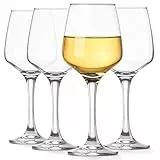 Glasmark KROSNO 1992 Weißweingläser Weingläser Set 4 Stück 270 ml Transparent Spülmaschinenfest