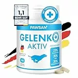 PAWSAN® Gelenktabletten Hund - Grünlippmuschel Hund - HOCHDOSIERT - Gelenktabletten für Hunde mit Teufelskralle Hund, MSM Hund & Kollagen Hund - Gelenk- & Knochenschutz für Hunde