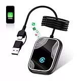 FEisca Carplay Wireless Adapter für iPhone, Apple Car Player, USB CarPlay Key, Wireless Carplay Adapter, Plug and Play, Einfache und schnelle Verbindung, Mit 23.6' USB und Typ-C Verlängerungskabel