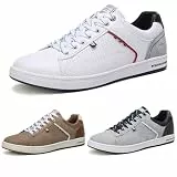 ARRIGO BELLO Sneaker Herren Freizeitschuhe Mode Schuhe Leichte Trainers für Walking, Laufen, Sport Größe 41-46 (43, A_Weiße)