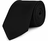 Ladeheid Herren Breite Krawatte KP-8 (150cm x 8cm, Schwarz)