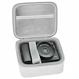 Leayjeen Digitalkamera 4K Tasche, Kompatibel mit FlyFrost/IXNAIQY/JGIPL/TEFTYMON/YiFuar Kameras, Eva Hartschutz-Tragecase mit Innentasche (nur Tasche) Weiß