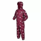 Regatta Kids Peppa Pig Waterproof Pobble Suit, RKW274, Raspberry Radiance, 4 Jahre