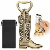 LKKCHER Herren Cowboystiefel Flaschenöffner, Cowboy Boots Rodeo Flaschenöffner, Western Cowboy Deko, Cowboy Geschenke Geburtstagsgeschenk für Männer Papa, Vater, Ehemann