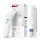 yuwell Fieberthermometer für Kinder und Erwachsene | Medizinisches Ohrthermometer, Baby- und Kinderfreundlich | Messung in Sekunden, Hohe Temperatur Warnung, Großes Display, 7 Messwertspeicher