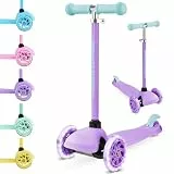 BOLDCUBE Teeny | Kinder Roller 3 Räder | 2-6 J. | LED Leuchtenden Räder | Lenker Höhenverstellbar 53 bis 70 cm