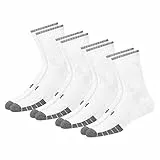 KOPNHAGN 4 Paar Socken Herren Sportsocken Wandersocken Tennissocken (EU 39-42, Weiß)