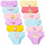 Charmi Mädchen Unterhosen Slips Unterwäsche Baumwolle 12er-Pack Schwein Bär Hamster 98-104 (Herstellergröße S)